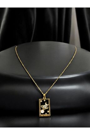 گردنبند استیل ( فولاد ) طلائی استیل (فولاد) GLANZEND - کد 863846904
