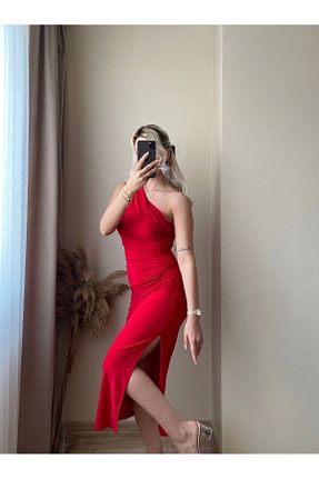 لباس قرمز زنانه بافتنی Zora Butik - کد 827623466