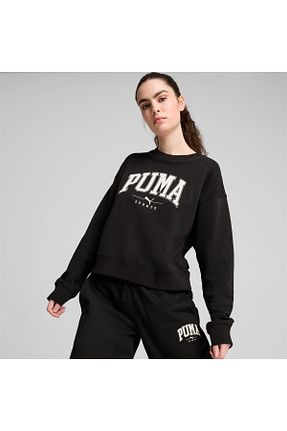 سوئیشرت مشکی زنانه Slogan Puma - کد 850417738