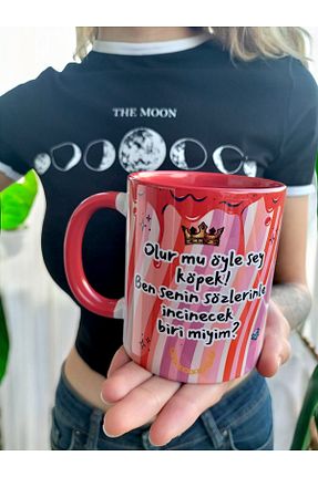 لیوان آب قرمز پرسلن mugshop - کد 864135985