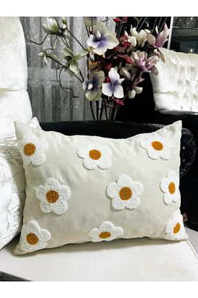 کوسن و روکش کوسن بژ کتان HD HOME COLLECTİON - کد 864142306