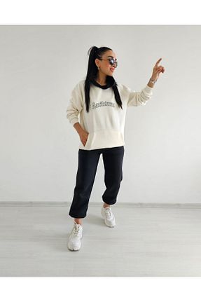 ست گرمکن سفید زنانه پنبه ای 6 butik altı üstü butik - کد 864170870