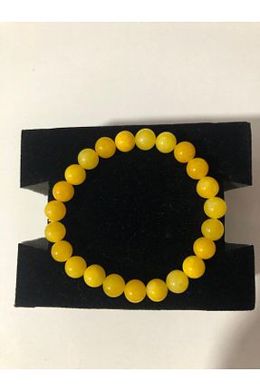 دستبند جواهر زرد زنانه سنگ طبیعی Hobi Dünyası - کد 863250430