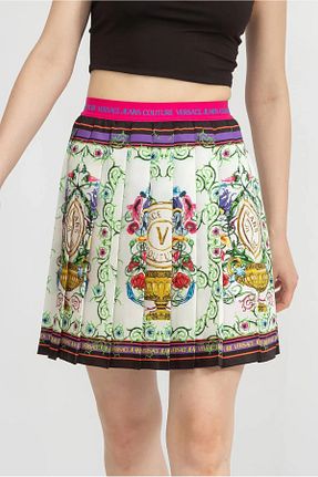 دامن مشکی زنانه طرح دار VERSACE JEANS COUTURE - کد 864188145