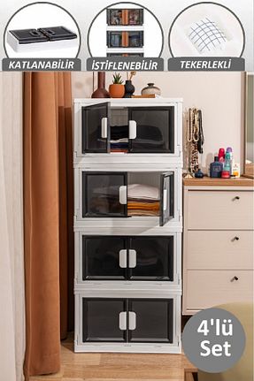 کابینت چند منظوره طوسی پلاستیک Tugomer - کد 864482496