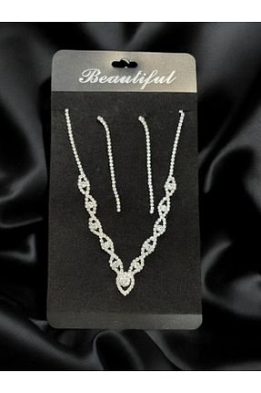 گردنبند جواهر زنانه روکش نقره Last For Sell - کد 864197980