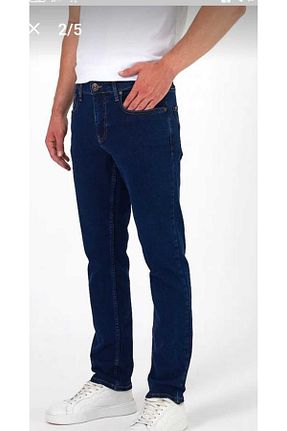 شلوار جین سرمه ای مردانه پاچه گشاد Denim - کد 864507600