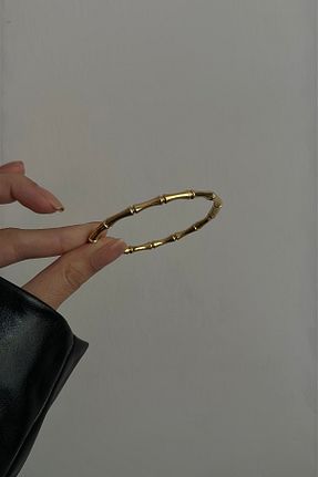 دستبند استیل (فولاد) طلائی زنانه استیل (فولاد) Okko Store - کد 864212905