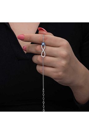 دستبند نقره رنگی زنانه 925 عیار Findit - کد 853678714