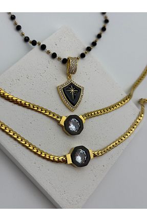 ست استیل طلائی زنانه استیل ضد زنگ Inure Jewelry - کد 864238974
