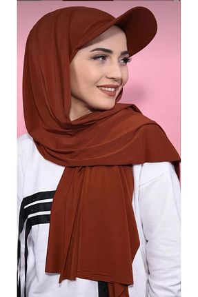 کلاه شنای حجاب نارنجی زنانه ŞİNKESK - کد 864239531