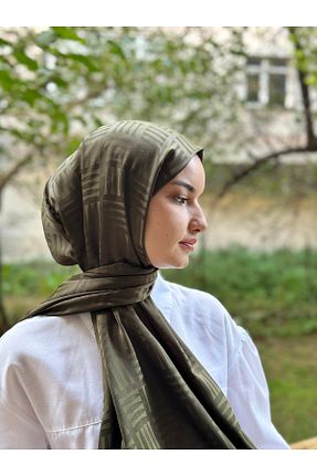 شال خاکی زنانه پنبه ای shalby - کد 864240527