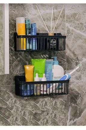 قفسه حمام مشکی پلاستیک ALL PLAST - کد 864241455