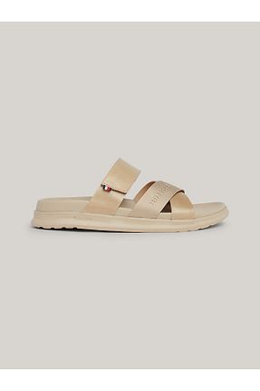 دمپائی بژ مردانه پاشنه تخت Tommy Hilfiger - کد 833293381