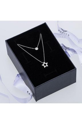 گردنبند نقره زنانه 925 عیار NAGISS - کد 669673673