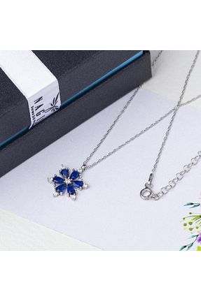 گردنبند نقره سرمه ای زنانه 925 عیار NAGISS - کد 844404951