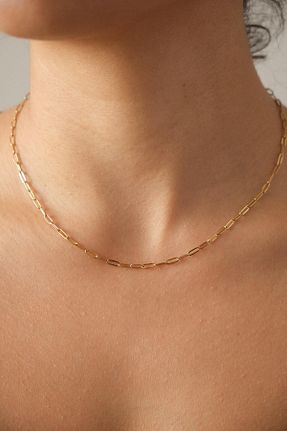 گردنبند استیل ( فولاد ) طلائی زنانه استیل ضد زنگ ByFlorya Jewelry - کد 860274608