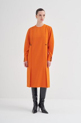 لباس نارنجی زنانه بافتنی BİRELİN - کد 864337225