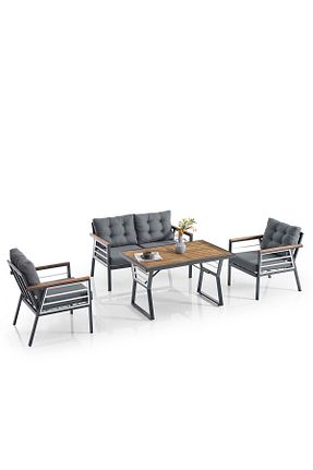ست باغچه طوسی فلزی Evdemo - کد 864339939