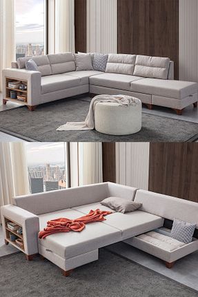 ست گوشه ای بژ Keten Eymense - کد 655274471