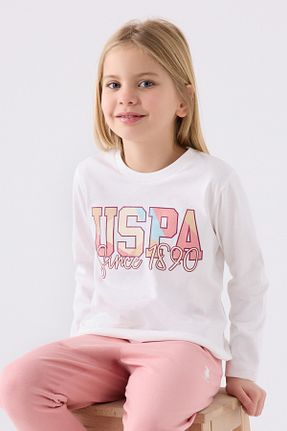ست لباس راحتی بژ بچه گانه ساده U.S. Polo Assn. - کد 864659698