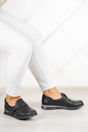 کفش کژوال مشکی زنانه چرم خالص Erkan Saçmacı - کد 845414456