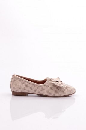 بابت بژ زنانه چرم خالص Dgn - کد 770882344