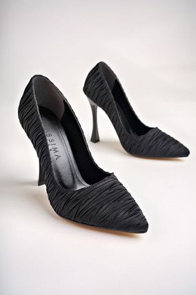 کفش استایلیتو مشکی پاشنه نازک NOSEY SHOES - کد 864668721