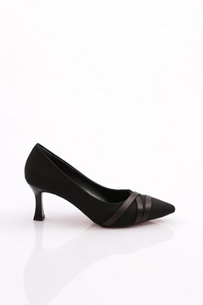 کفش پاشنه بلند کلاسیک مشکی زنانه چرم مصنوعی Dgn - کد 831542987