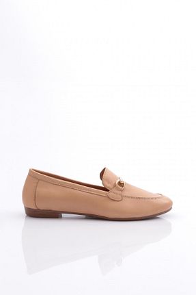 بابت بژ زنانه چرم خالص Dgn - کد 769968717