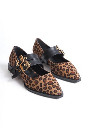 کفش لوفر مشکی زنانه چرم مصنوعی SHOES LUUM - کد 864673843