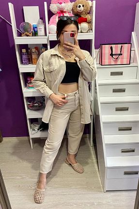 ست بالاتنه و پائین تنه بژ زنانه بافتنی Elbee Fashion Woman - کد 224803558