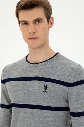 پلیور طوسی مردانه ساده U.S. Polo Assn. - کد 864411868