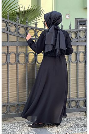 کلاه و ابایا مشکی زنانه پنبه ای EkshiButik - کد 864412703