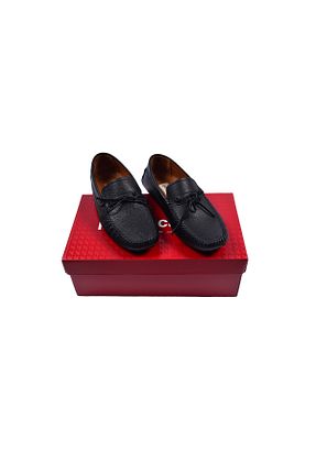 کفش کلاسیک مشکی مردانه چرم لاکی Pierre Cardin - کد 334548158