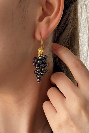 گوشواره مروارید مشکی مروارید فرهنگی Birinci1926 - کد 253958938