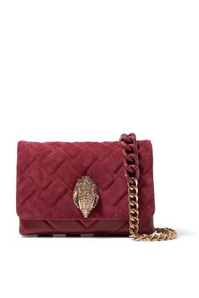 کیف دوشی قرمز زنانه پارچه ای Kurt Geiger - کد 864415796