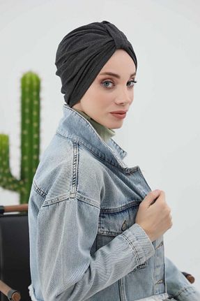 کلاه شنای حجاب طوسی زنانه Aisha