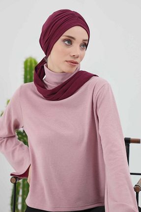 کلاه شنای حجاب زرشکی زنانه Aisha