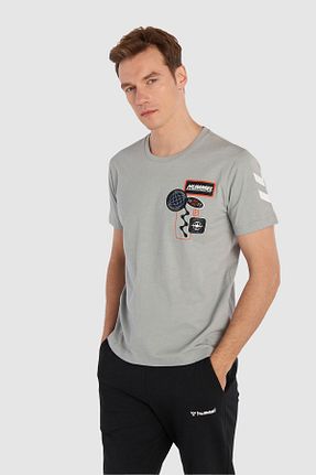 تیشرت طوسی مردانه رگولار hummel - کد 864434100