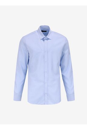 پیراهن آبی مردانه رگولار Fabrika - کد 864444109