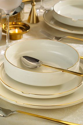 سرویس غذاخوری بژ 6 نفره Kütahya Porselen - کد 109908674
