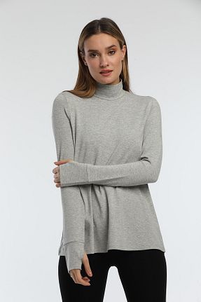 سوئیشرت اسپرت طوسی زنانه اورسایز Pulsar - کد 171158809