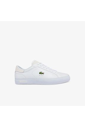 کفش اسنیکر سفید مردانه بند دار Lacoste - کد 670307404
