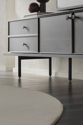 میز و پایه تلویزیون قهوه ای Suntalam Enza Home - کد 830992019