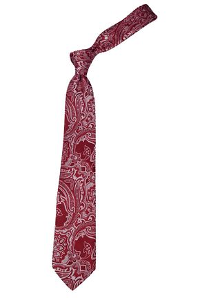 کراوات قرمز مردانه میکروفیبر Cengiz İnler - کد 854551983