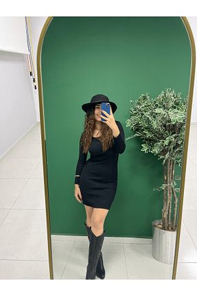 لباس مشکی زنانه بافتنی greenrise - کد 763902215