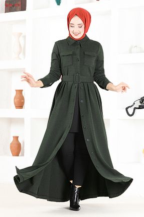 کلاه و ابایا خاکی زنانه پنبه پلی استر ModaMerve - کد 864467926