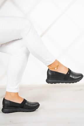 کفش کژوال مشکی زنانه چرم خالص Erkan Saçmacı - کد 844923549