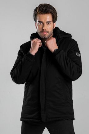پالتو پشمی مشکی مردانه اسلیم فیت ByTrend - کد 744574315